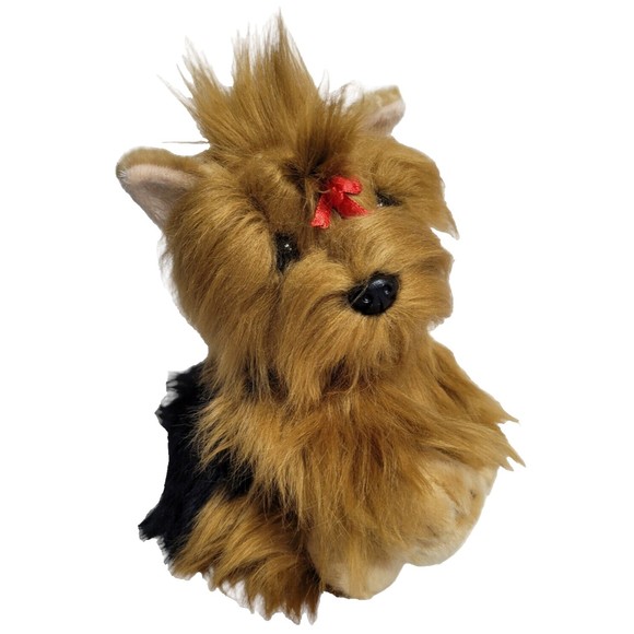 Adventure Planet Yorkshire Terrier Blk & Tan Puppy Dog Plush 12" Floppy Lap Dog - Picture 1 of 6